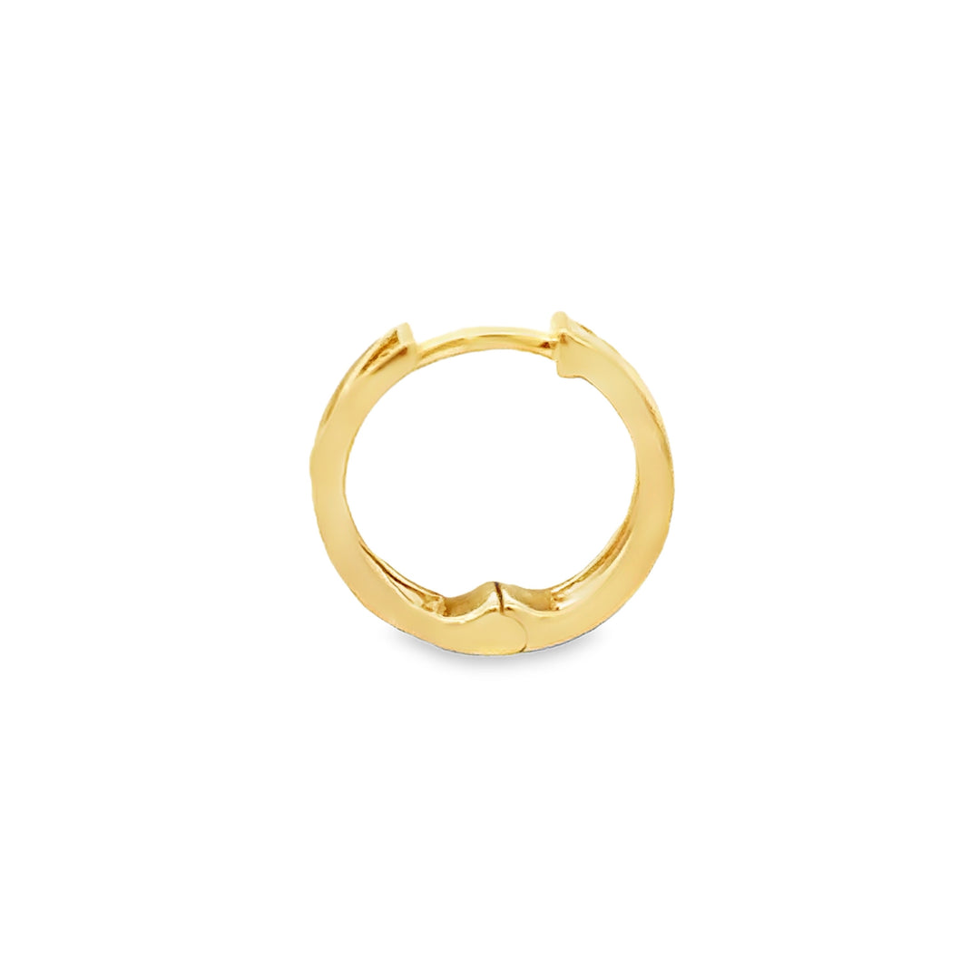 0.20 CTW Diamond 14K Yellow Gold Hoop Earrings