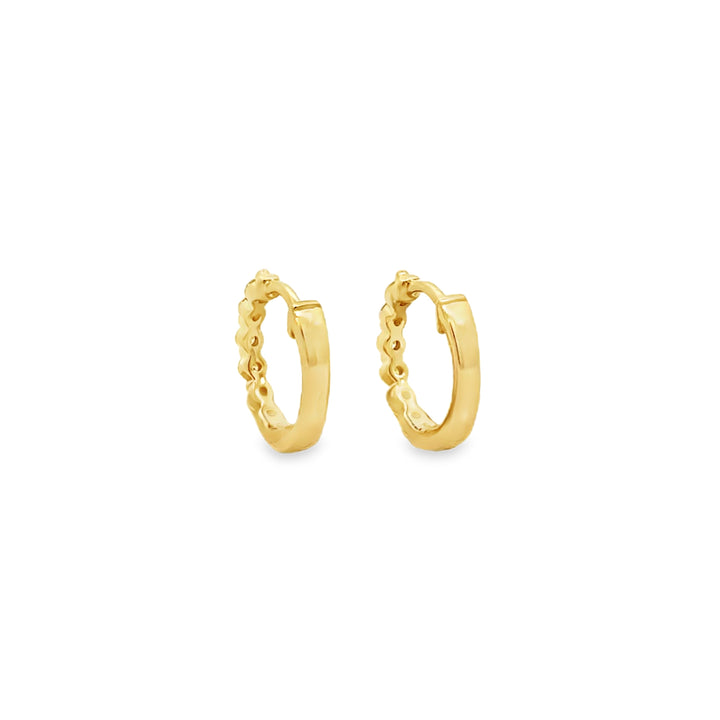 0.25 CTW Diamond 14K Yellow Gold Huggie Earrings