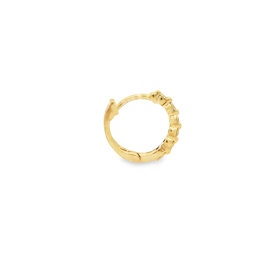 0.25 CTW Diamond 14K Yellow Gold Huggie Earrings