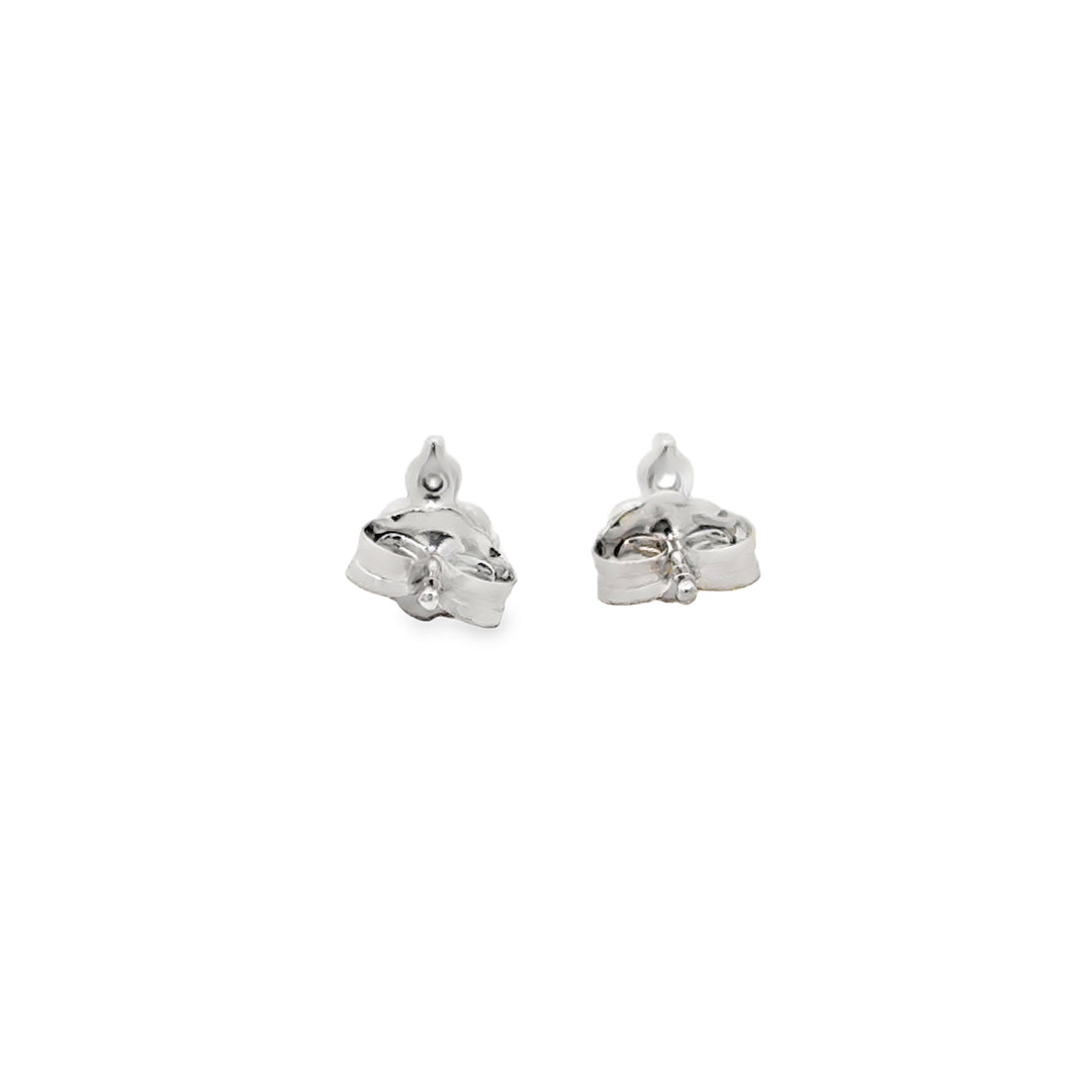 0.20 CTW Triple Diamond 14K White Gold Diamond Stud Earrings