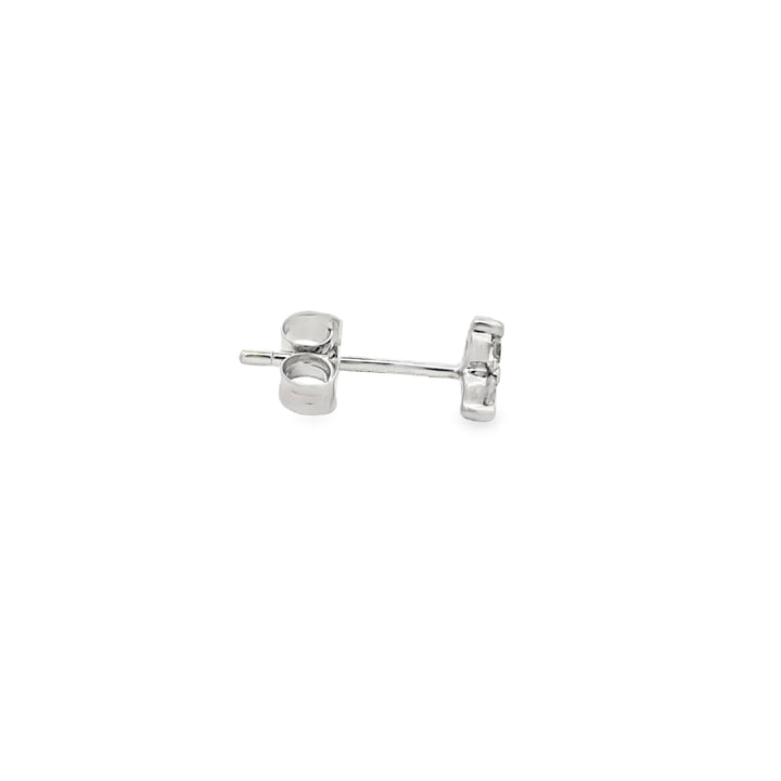 0.20 CTW Triple Diamond 14K White Gold Diamond Stud Earrings