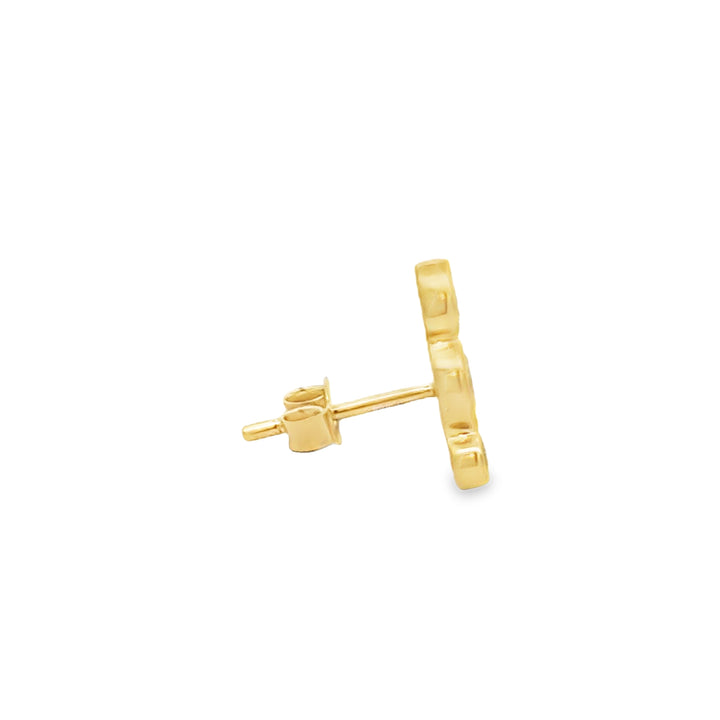 0.38 CTW Diamond 14K Yellow Gold Elongated Stud Earrings