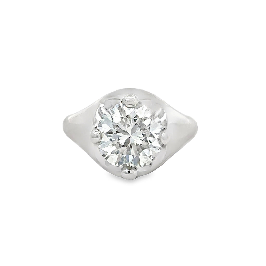 Pre-Owned Bulgari 3.00 CTW Diamond Platinum Engagement Ring
