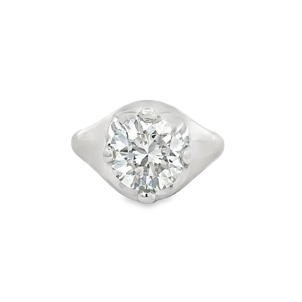Pre-Owned Bulgari 3.00 CTW Diamond Platinum Engagement Ring