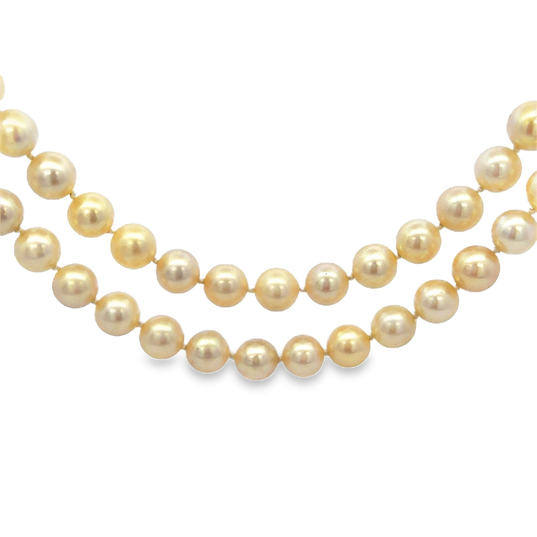 7.5mm Akoya Pearl Opera Length Strand Necklace
