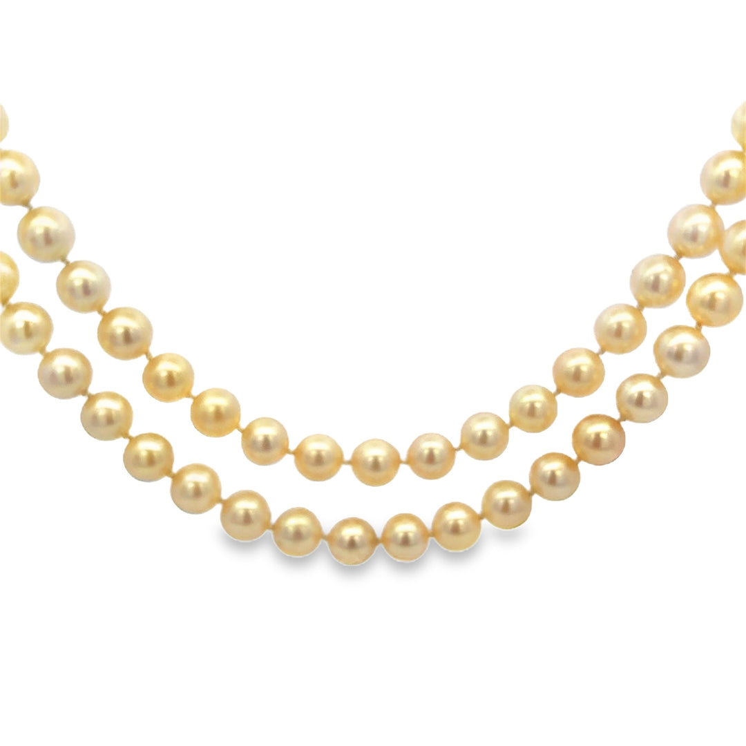 7.5mm Akoya Pearl Opera Length Strand Necklace