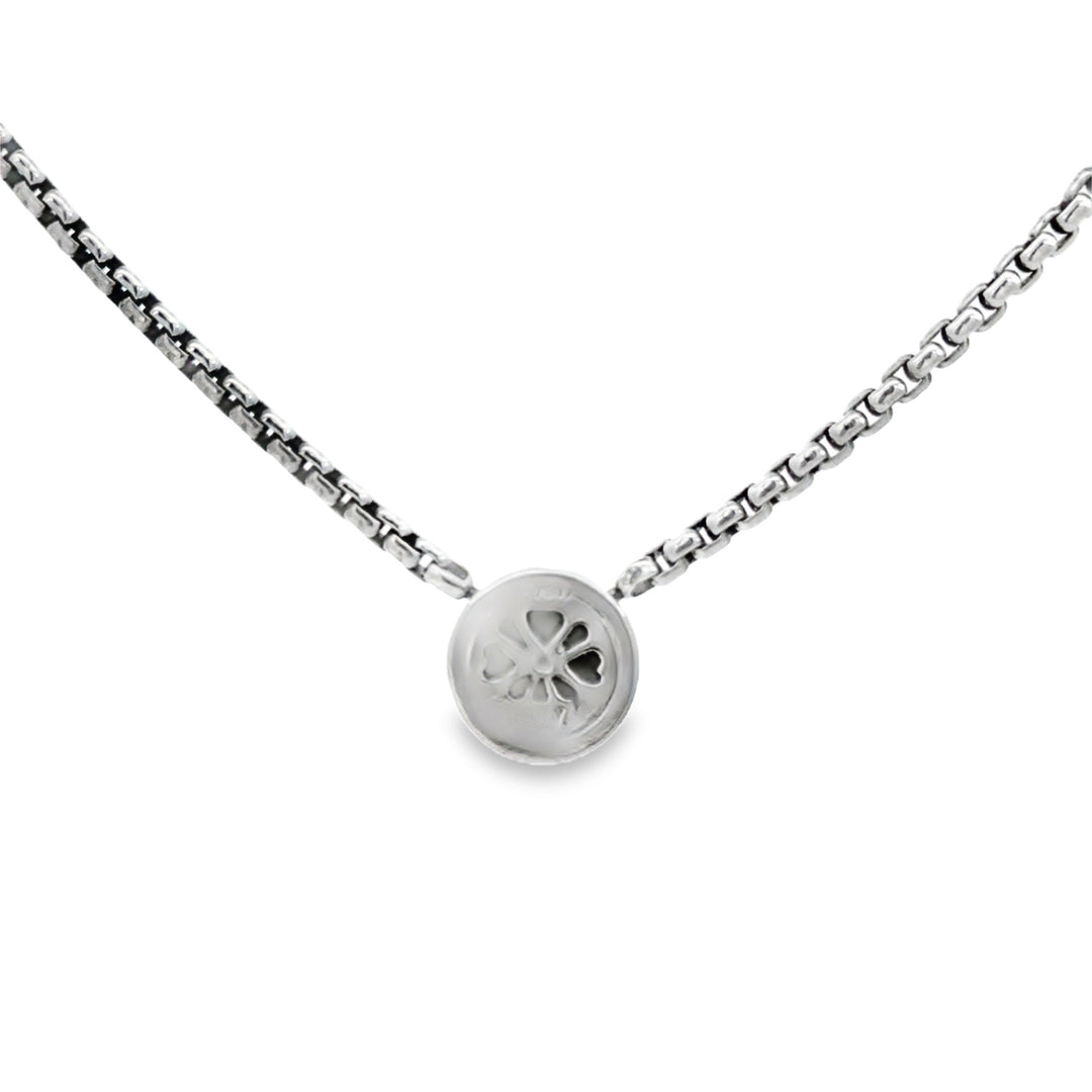 Pre-Owned David Yurman Sterling Silver, 18K Yellow Gold and Diamond Necklace
