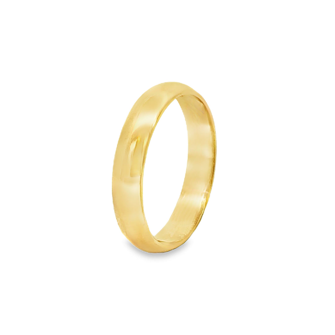 Vintage 18K Yellow Gold Men’s Wedding Band Ring
