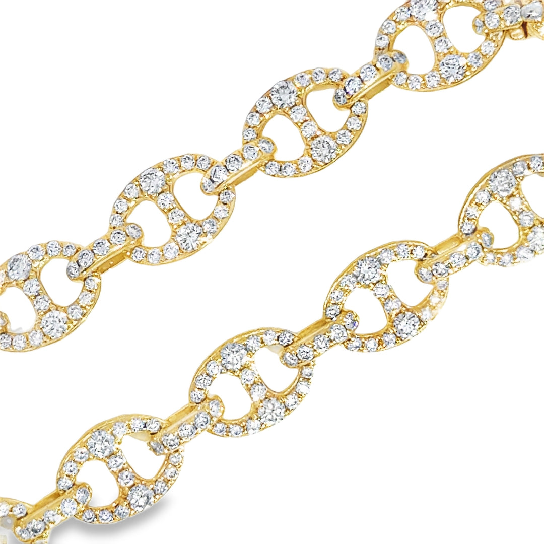 4.00 CTW Diamond 18K Yellow Gold Bracelet