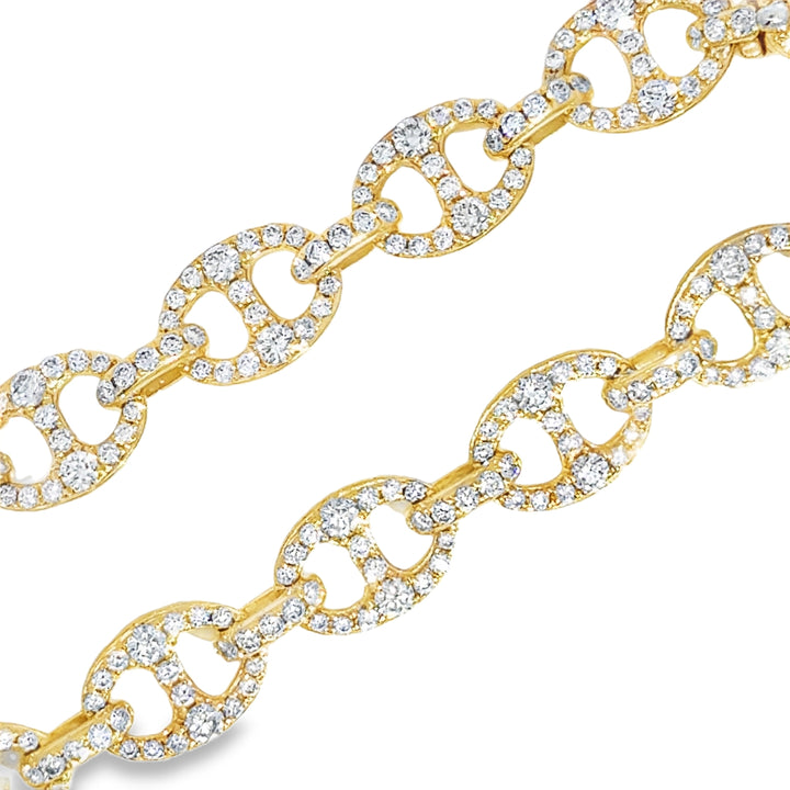 4.00 CTW Diamond 18K Yellow Gold Bracelet