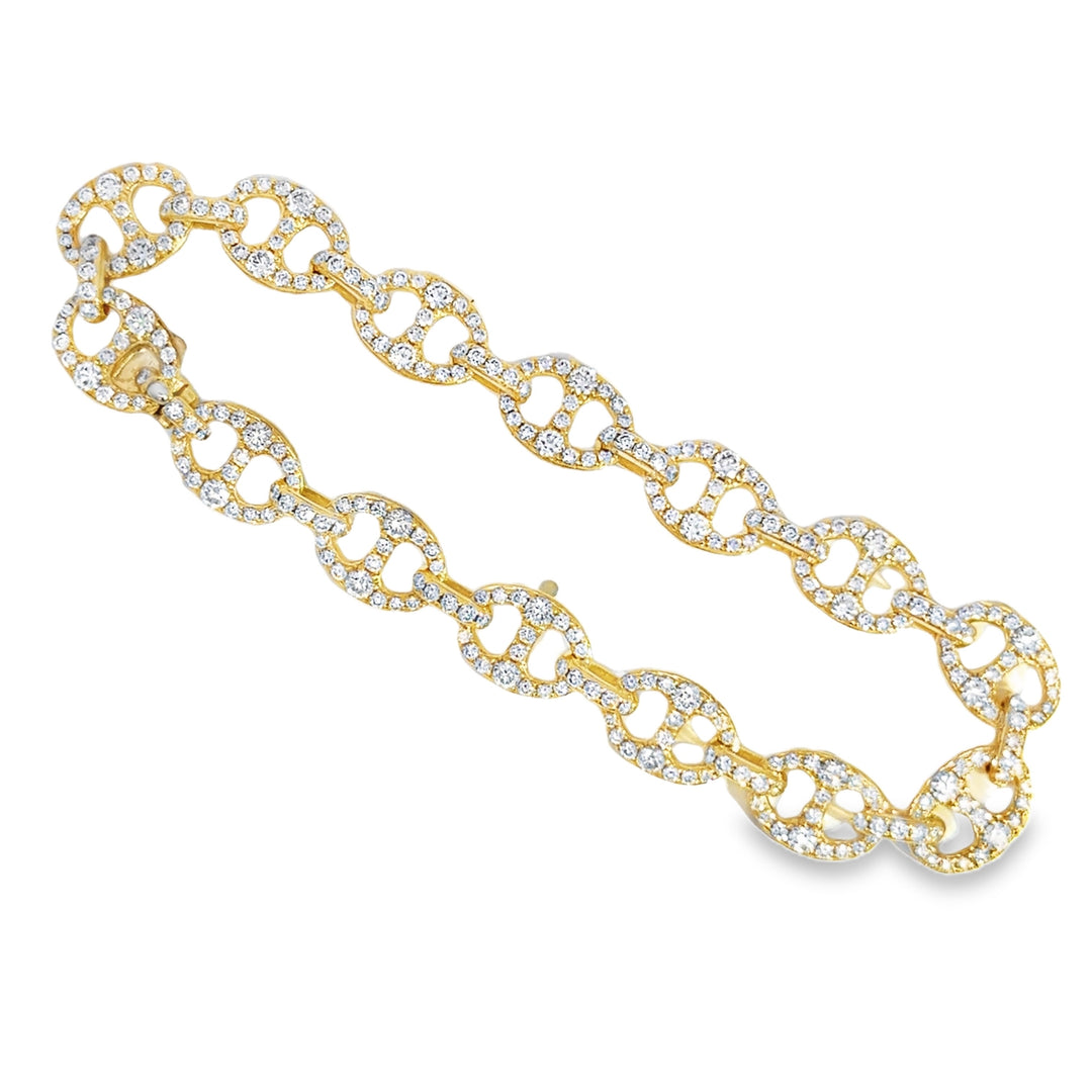4.00 CTW Diamond 18K Yellow Gold Bracelet