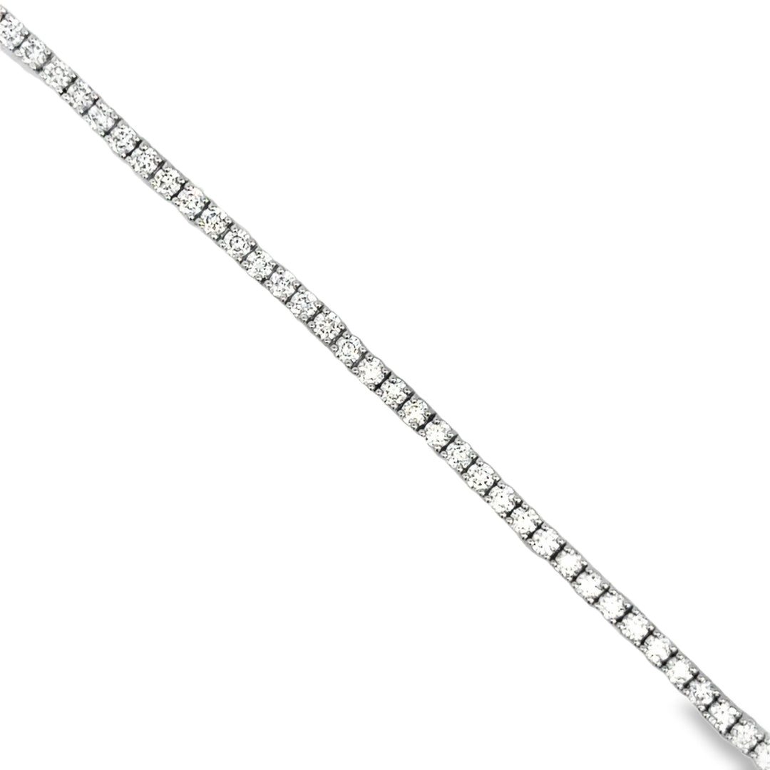 2.30 CTW Round Diamond Bracelet in 18K White Gold
