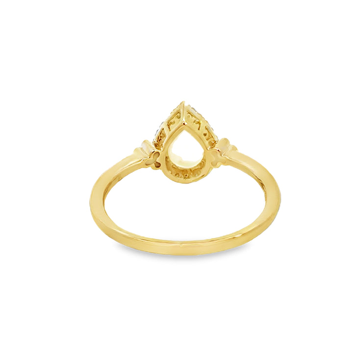0.15 CTW Diamond Opal 10K Yellow Gold Ring