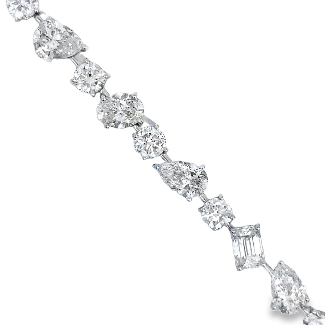 17.94 CTW Diamond 18K White Gold Bracelet
