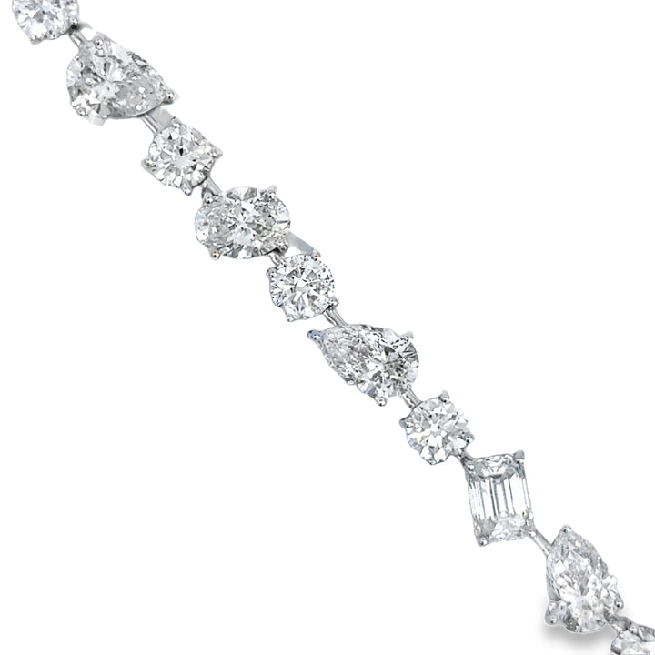 17.94 CTW Diamond 18K White Gold Bracelet
