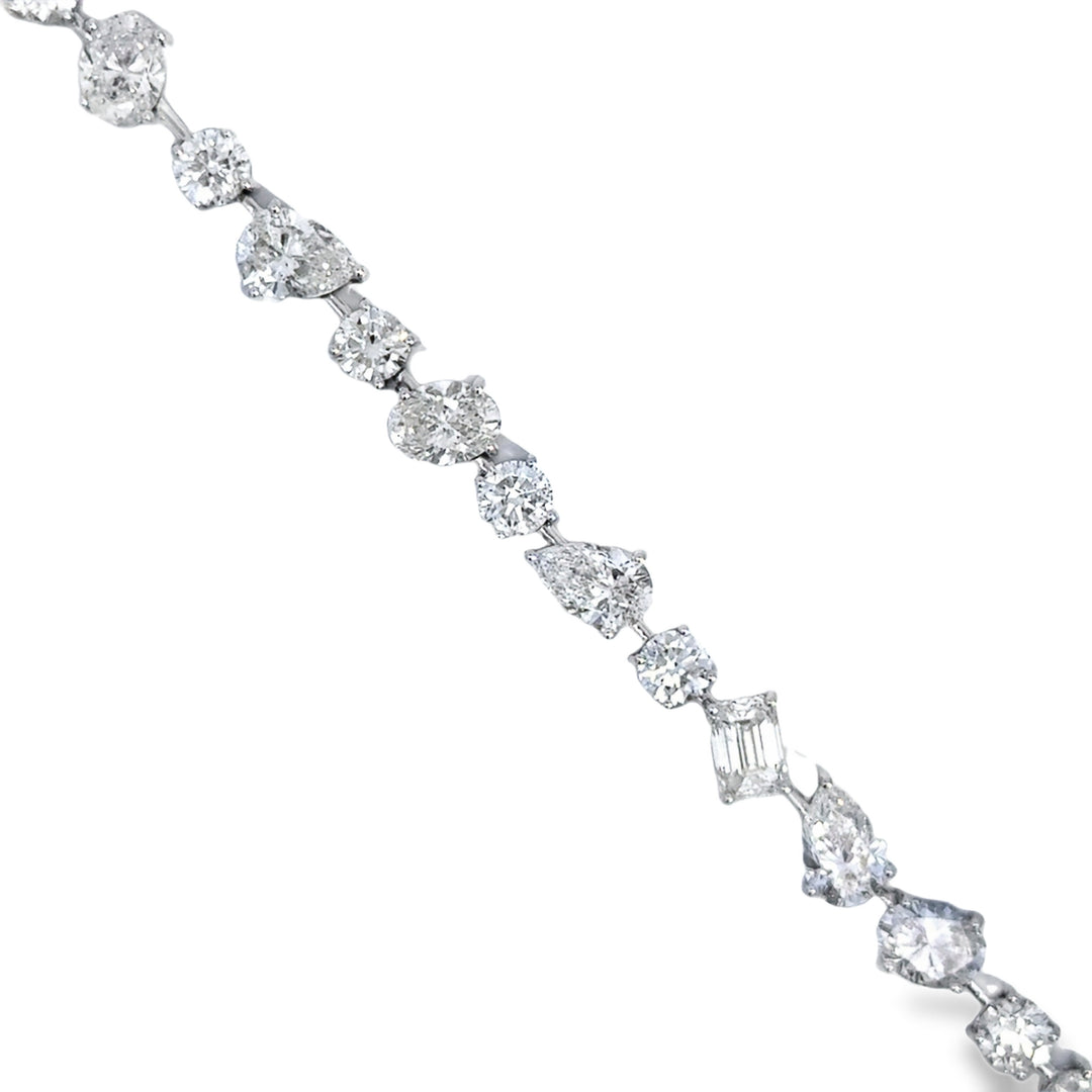 17.94 CTW Diamond 18K White Gold Bracelet