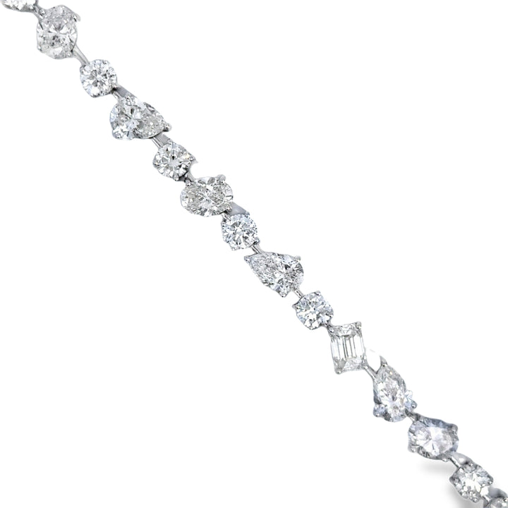 17.94 CTW Diamond 18K White Gold Bracelet