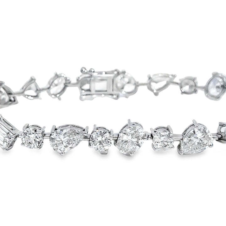17.94 CTW Diamond 18K White Gold Bracelet
