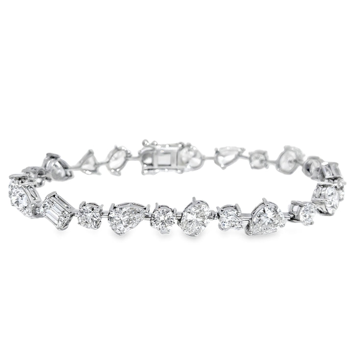 17.94 CTW Diamond 18K White Gold Bracelet