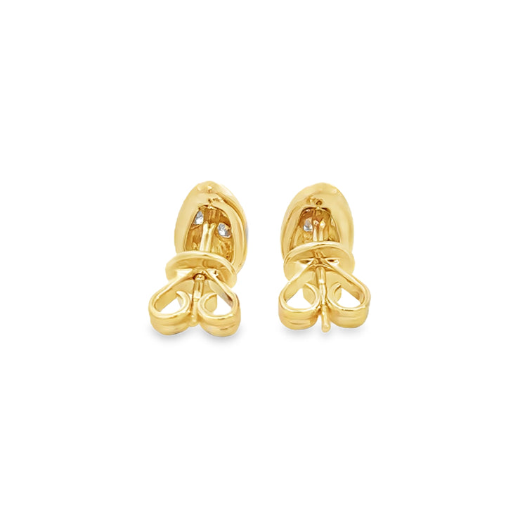 0.25 CTW Diamond 14K Yellow Gold Teardrop Earrings