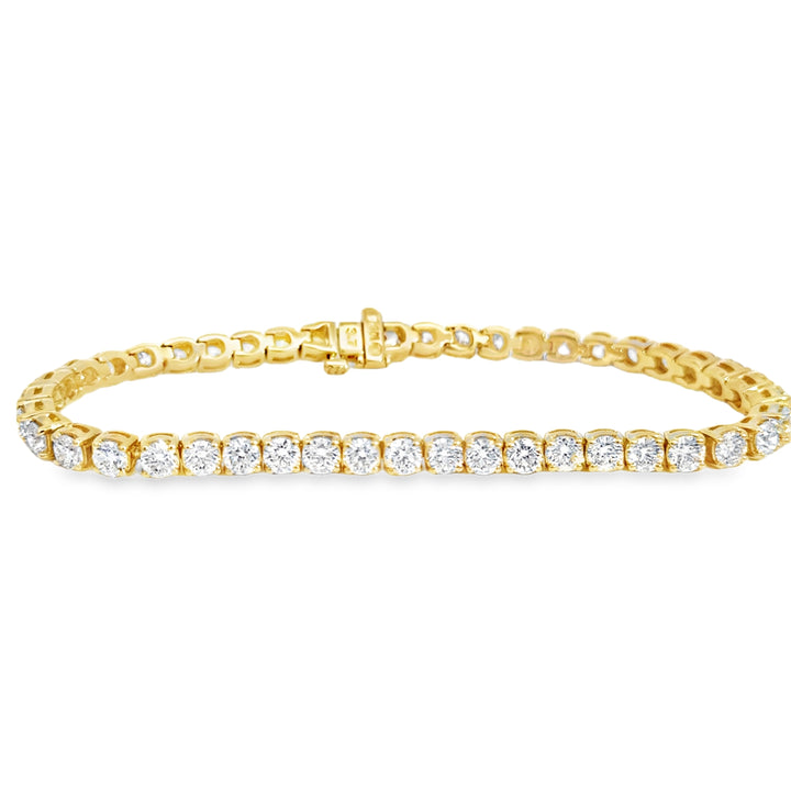 8.46 CTW Diamond 14K Yellow Gold Tennis Bracelet