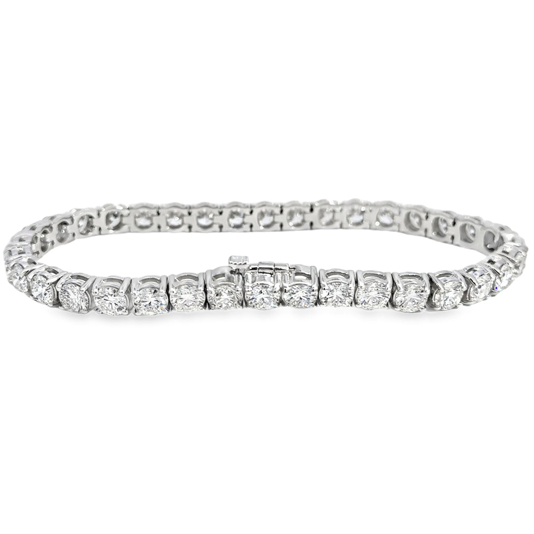 15.03 CTW Diamond 14K White Gold Tennis Bracelet