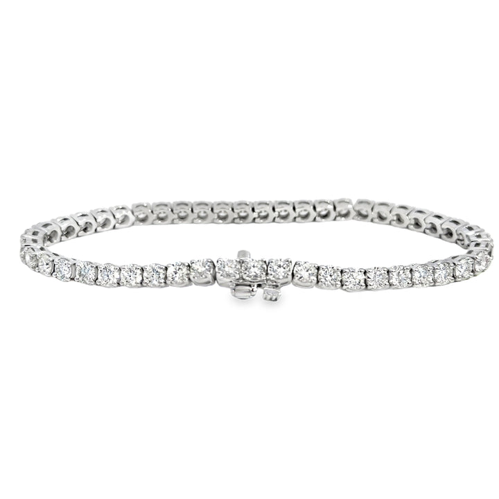 7.05 CTW Diamond 14K White Gold Tennis Bracelet