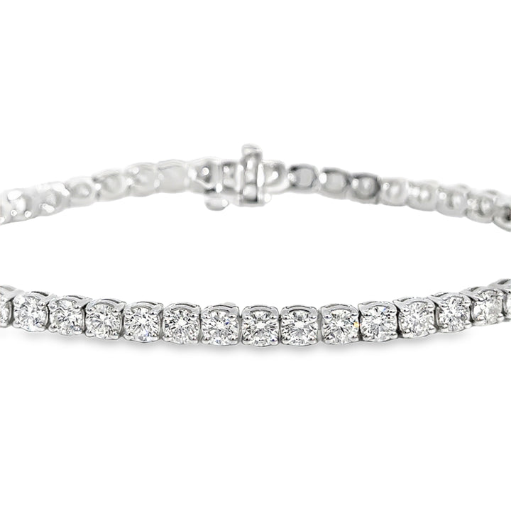 7.05 CTW Diamond 14K White Gold Tennis Bracelet
