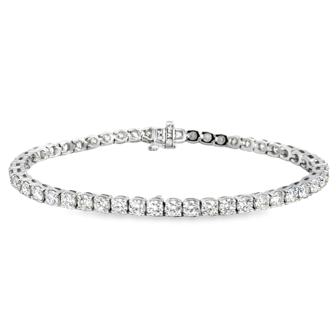 7.05 CTW Diamond 14K White Gold Tennis Bracelet