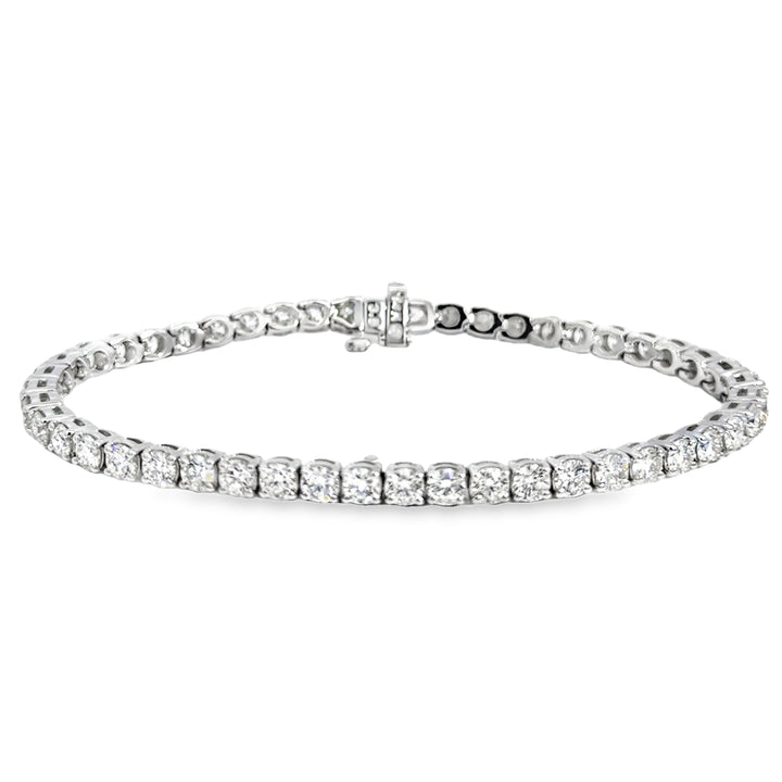 7.05 CTW Diamond 14K White Gold Tennis Bracelet