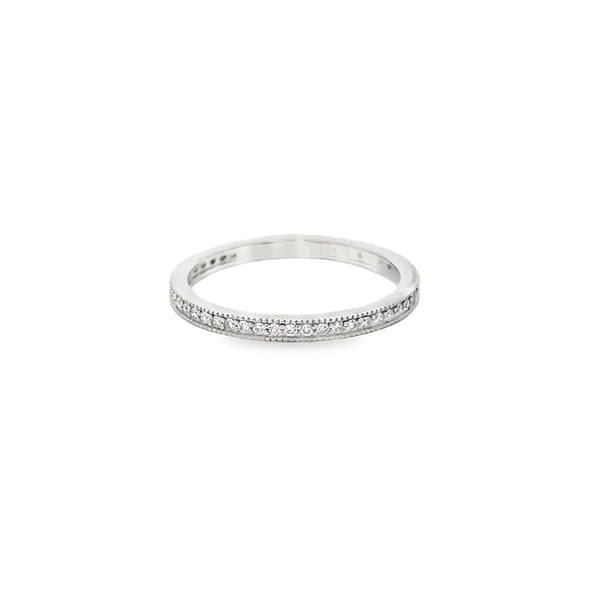 0.20 CTW Diamond 14K White Gold Stacking Band Ring