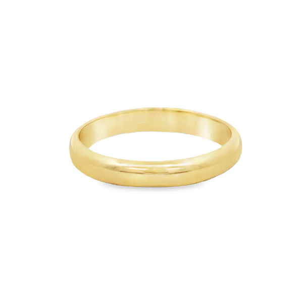 3.3MM 14K Yellow Gold Men’s Wedding Band Ring