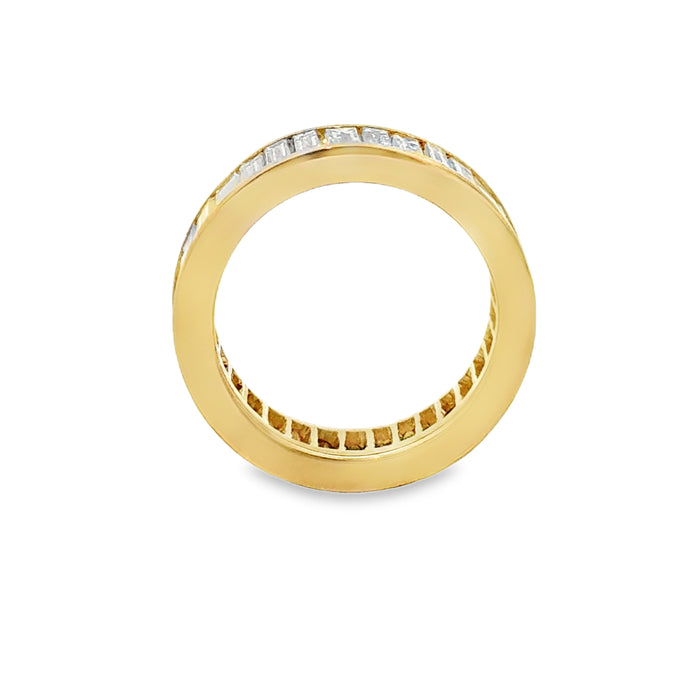 5.40 CTW Diamond 14K Yellow Gold Eternity Band Ring