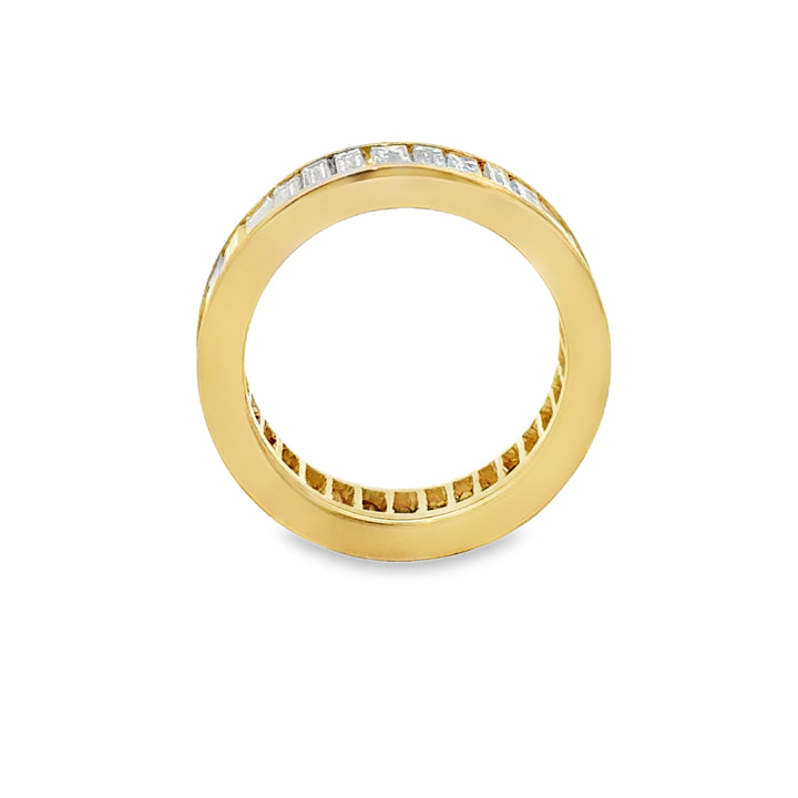5.40 CTW Diamond 14K Yellow Gold Eternity Band Ring
