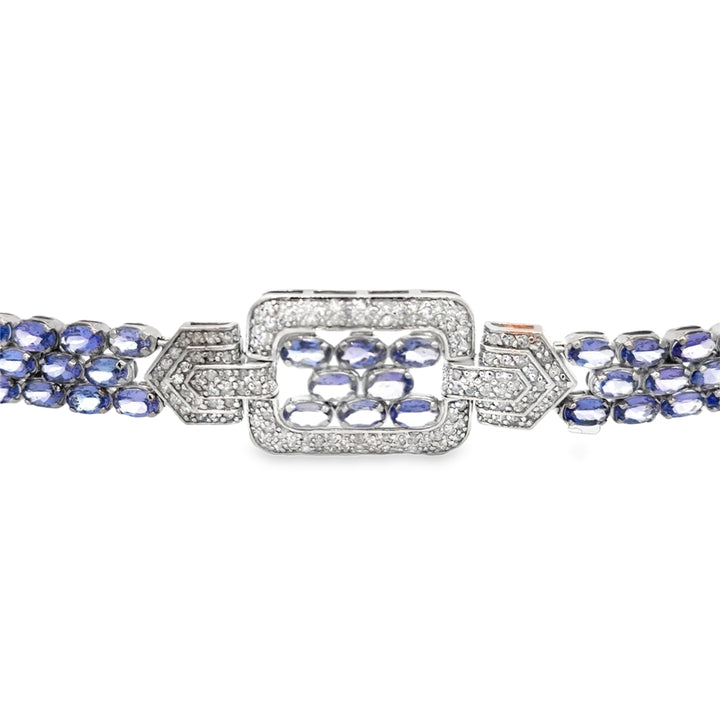 3.75 CTW Diamond & Tanzanite Bracelet