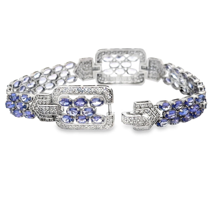 3.75 CTW Diamond & Tanzanite Bracelet