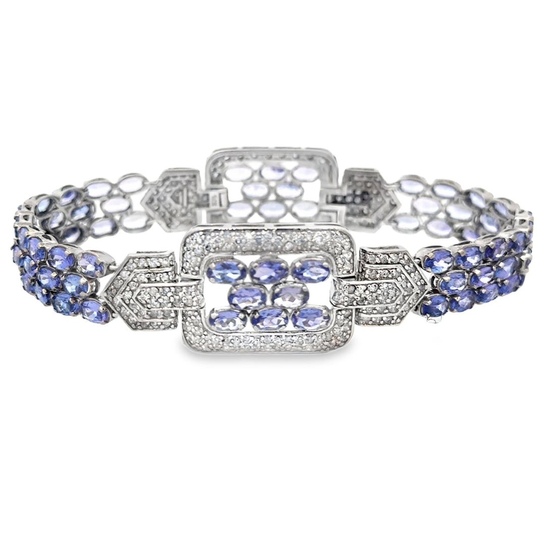 3.75 CTW Diamond & Tanzanite Bracelet