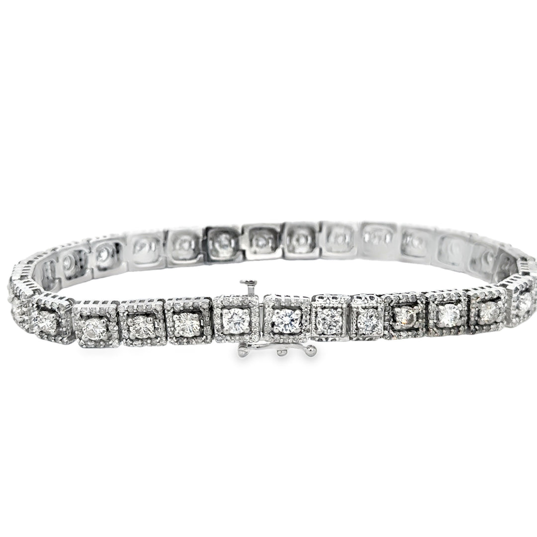 8.00 CTW Diamond 14K White Gold Bracelet