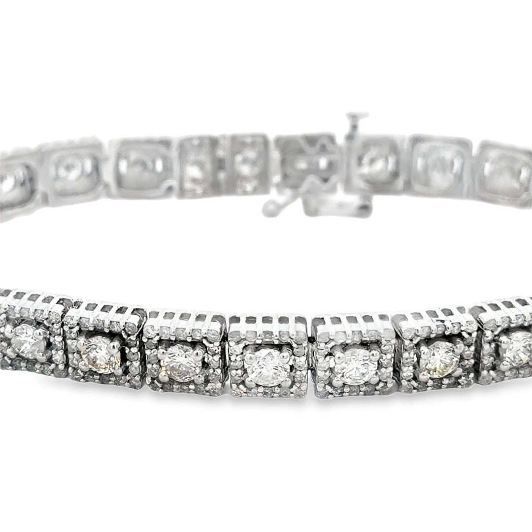 8.00 CTW Diamond 14K White Gold Bracelet