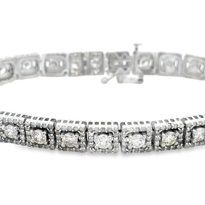 8.00 CTW Diamond 14K White Gold Bracelet