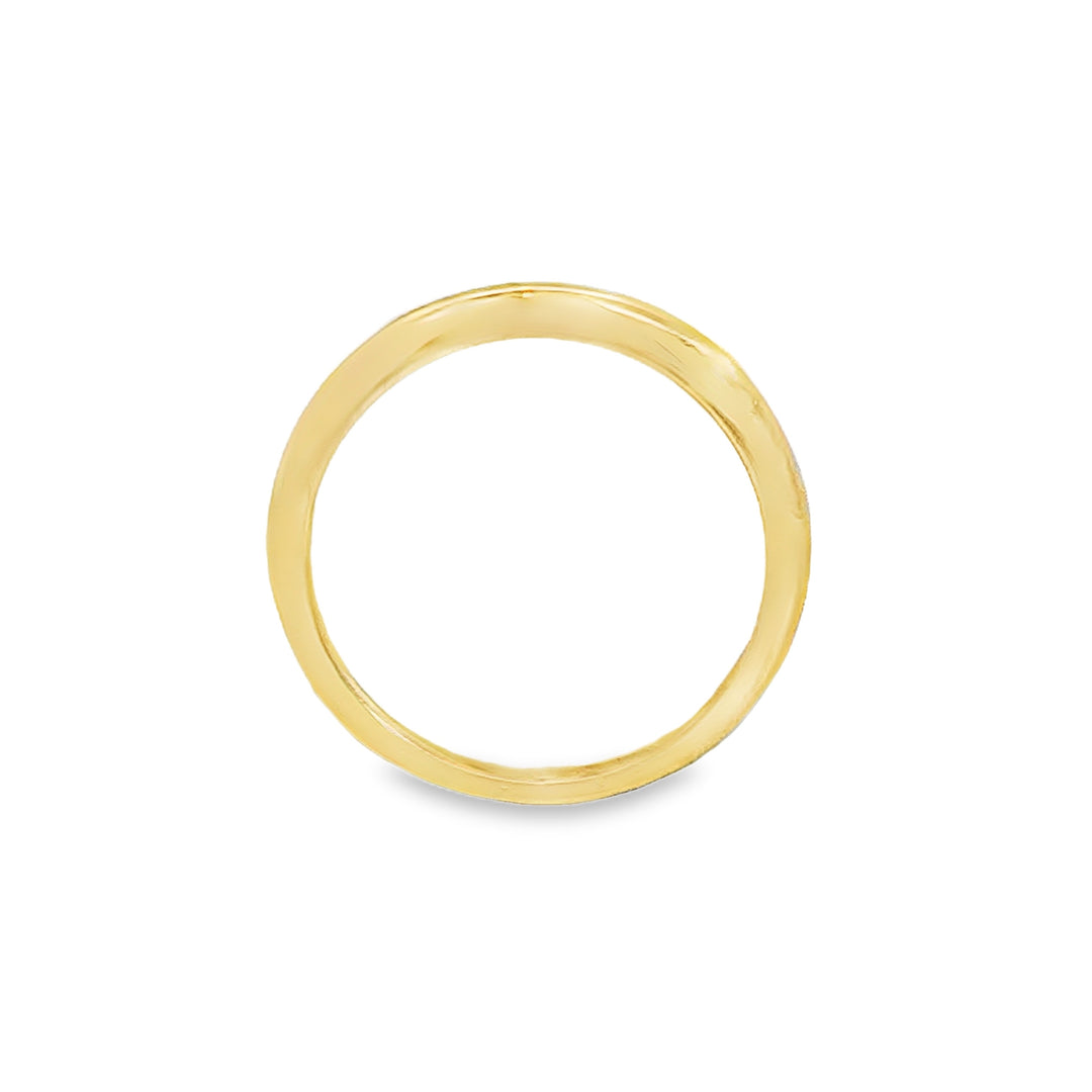 18K Yellow Gold Wedding Band Ring