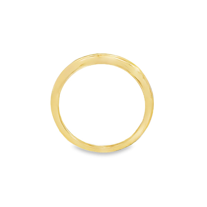 18K Yellow Gold Wedding Band Ring