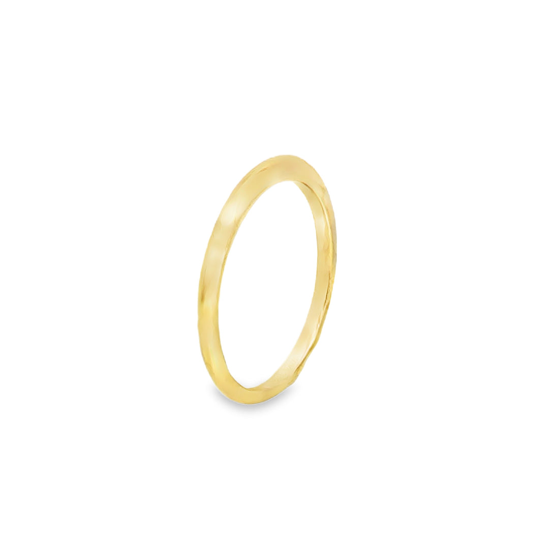 18K Yellow Gold Wedding Band Ring