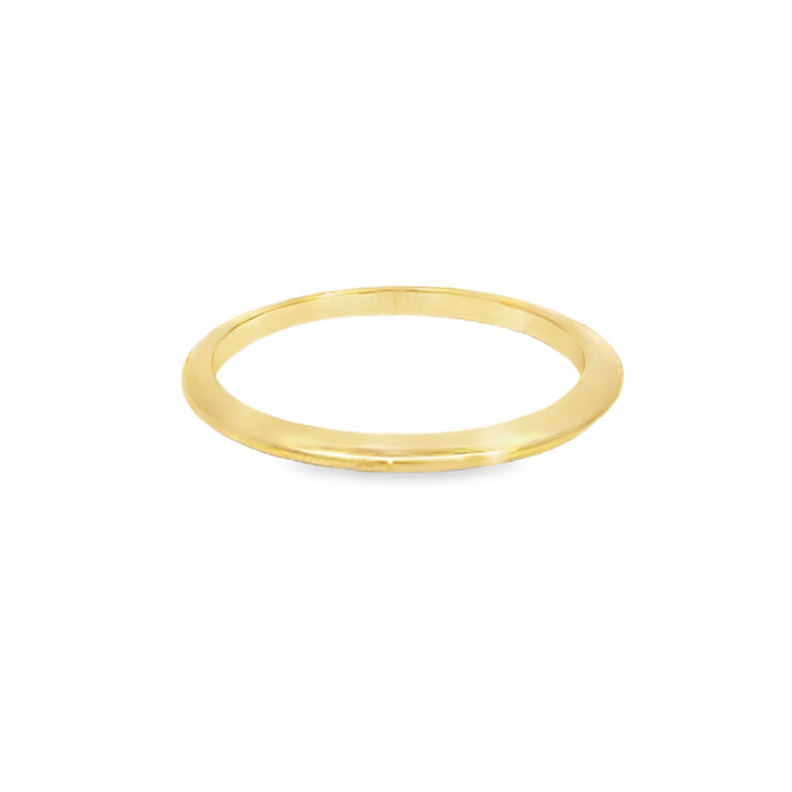 18K Yellow Gold Wedding Band Ring