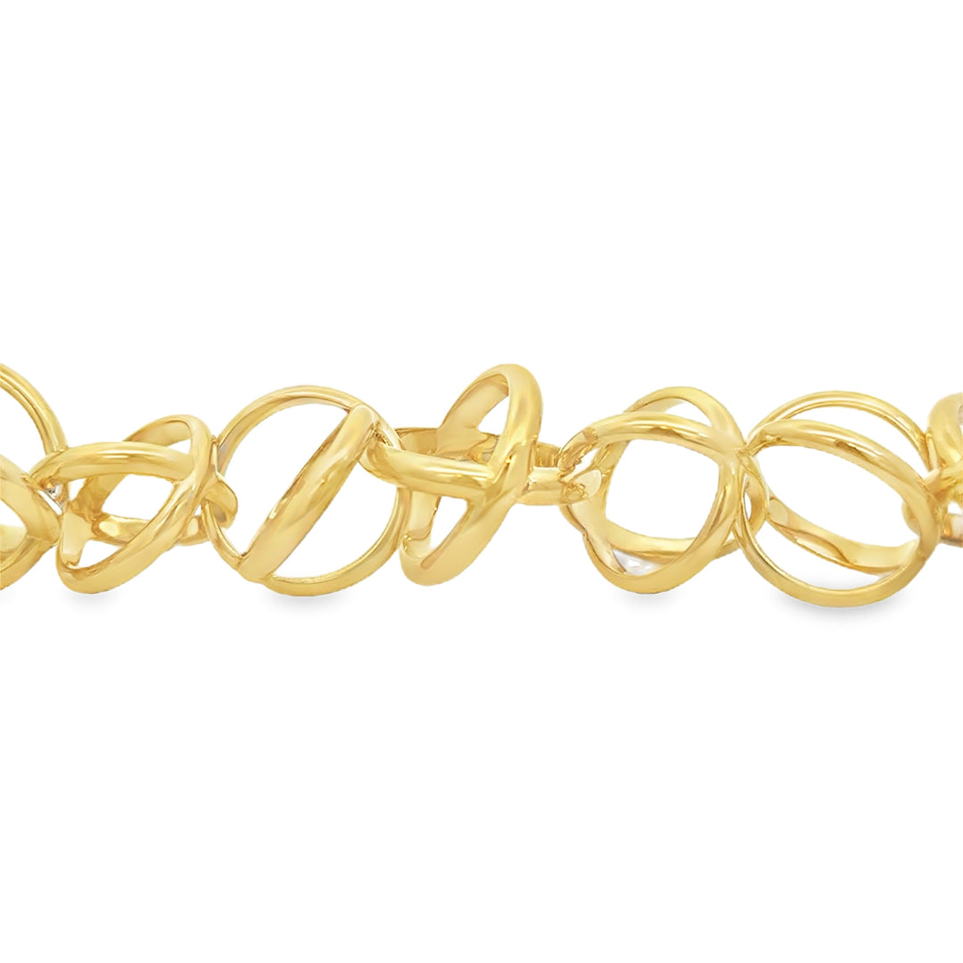 Pre-Owned Fred Paris Planète Collection 18K Yellow Gold Bracelet