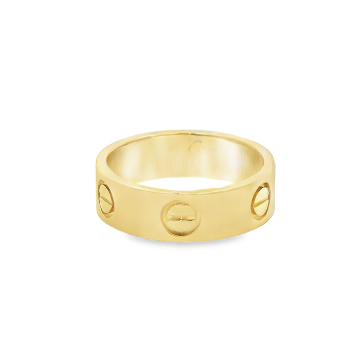 Pre-Owned Cartier Love Ring 18K Yellow Gold 5.5MM