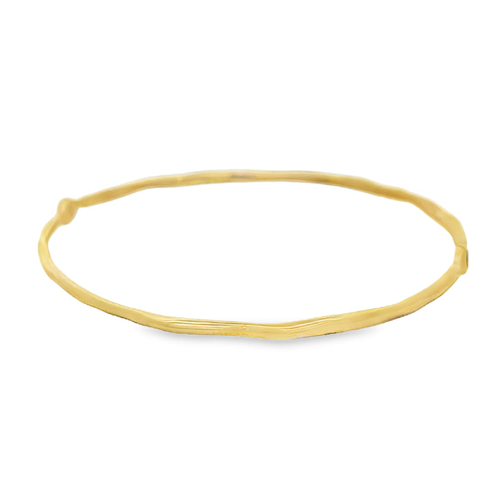 Pre-Owned Ippolita 0.08 CTW Diamond 18K Yellow Gold Bangle Bracelet