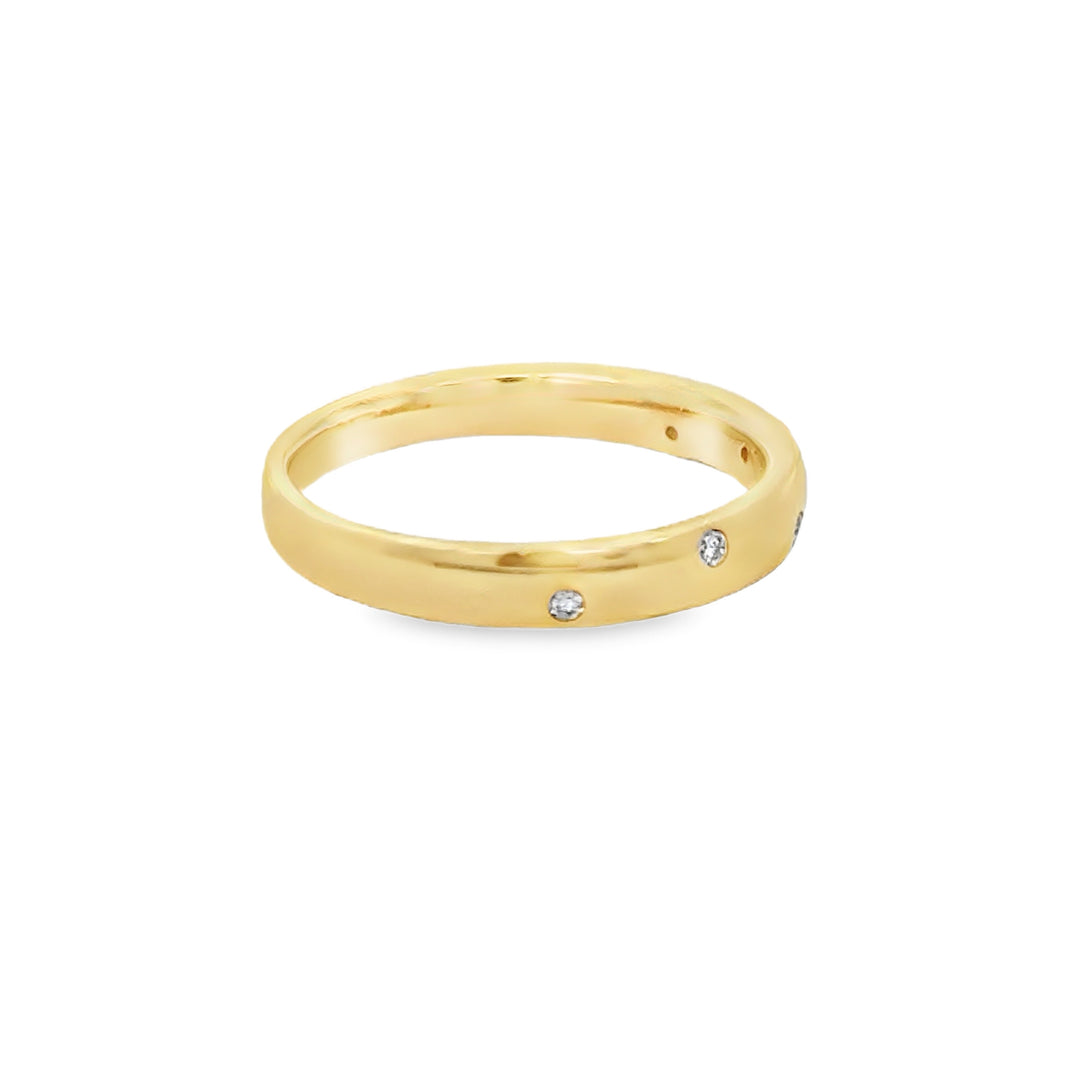 0.05 CTW Diamond 14K Yellow Gold Band