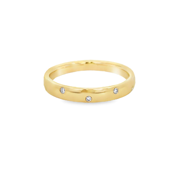 0.05 CTW Diamond 14K Yellow Gold Band