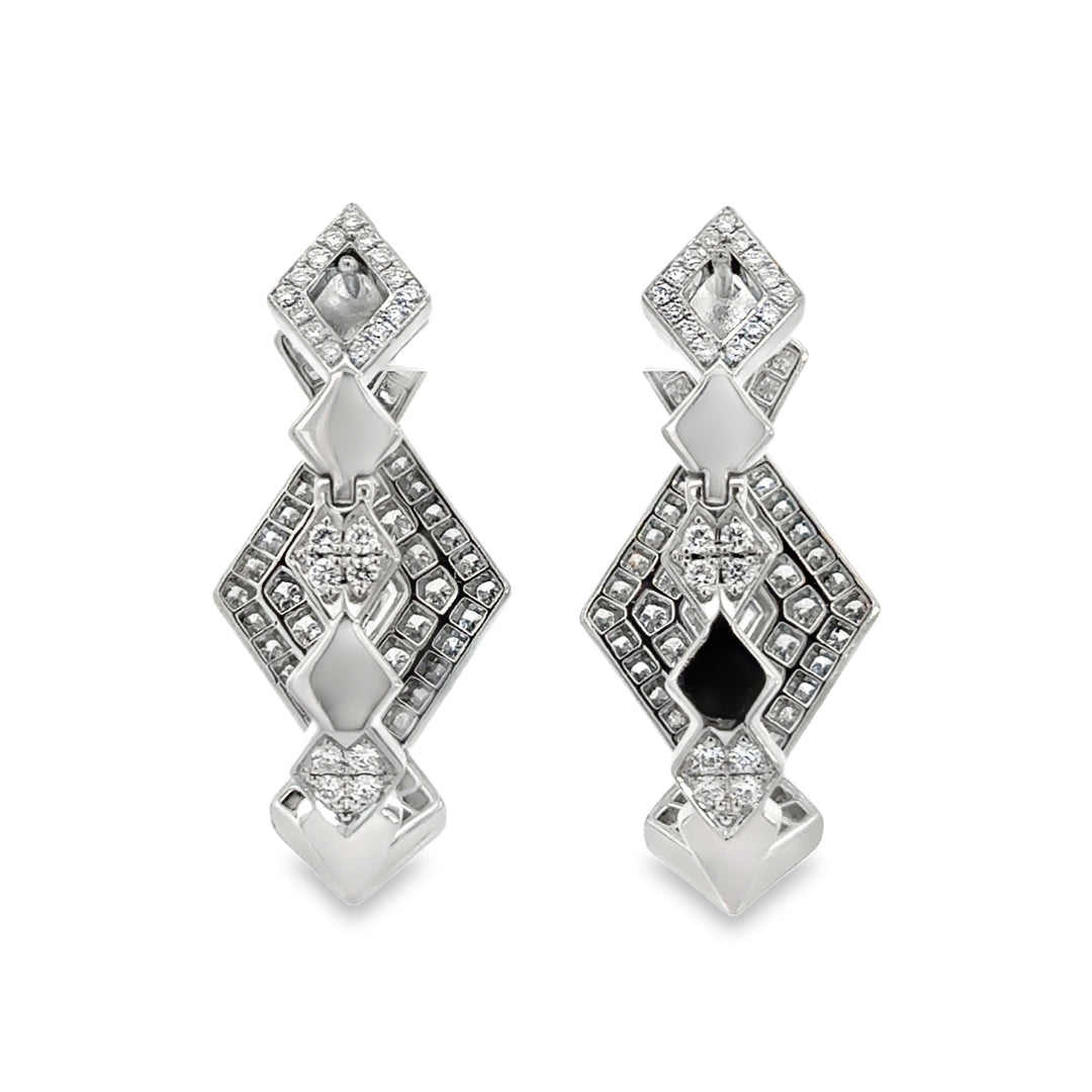 Robert Procop Queen of Diamonds 2.72 CTW Diamond Platinum Earrings
